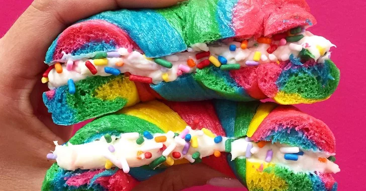 Rainbow Bagels