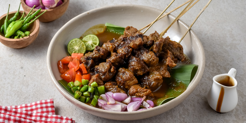 Sate Bebek Bumbu Kacang