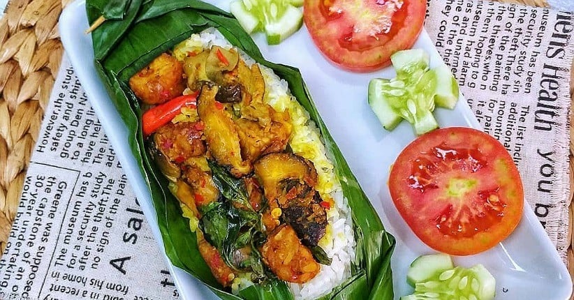 Nasi Bakar Isi Jamur