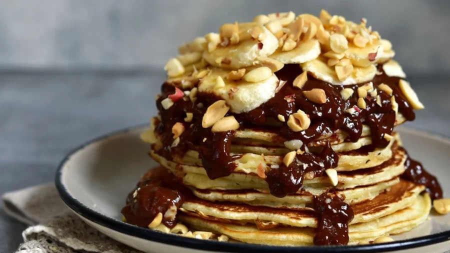 Pancake Pisang dan Cokelat